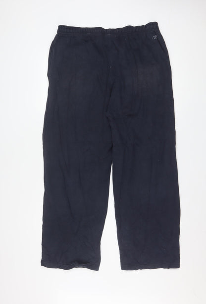 Reebok Men's Black M Jogger Sweatpants Polyester Cotton Blend