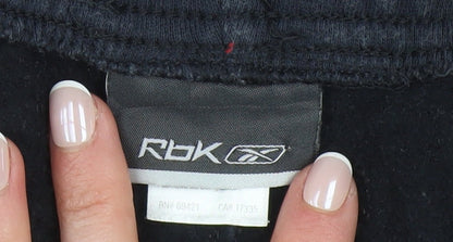 Reebok Men's Black M Jogger Sweatpants Polyester Cotton Blend