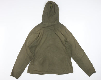 The North Face Women's Green Fleece Full Zip Hoodie XL