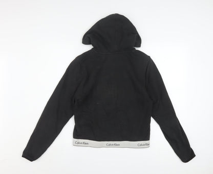 Calvin Klein Women's Black Full Zip Hoodie Sweatshirt Size M