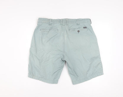 Lee Dungarees Men's Green Chino Shorts Size 36 Cotton Blend