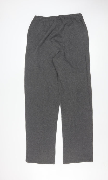 Champion Mens Grey Sweatpants L Regular Fit Fleece Athletic Trousers