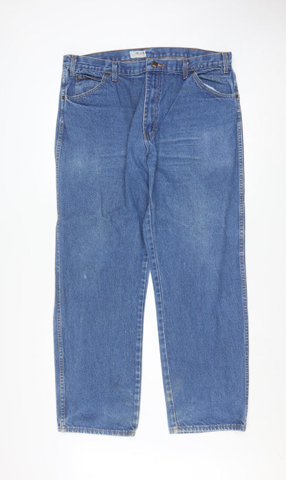 Dickies Men's Blue Straight Denim Jeans 38x32 Classic Workwear