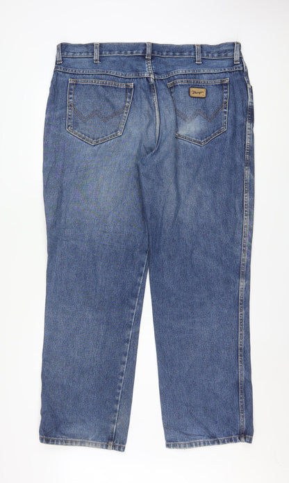 Wrangler Men Blue Straight Regular Fit Denim Jeans W40 L32