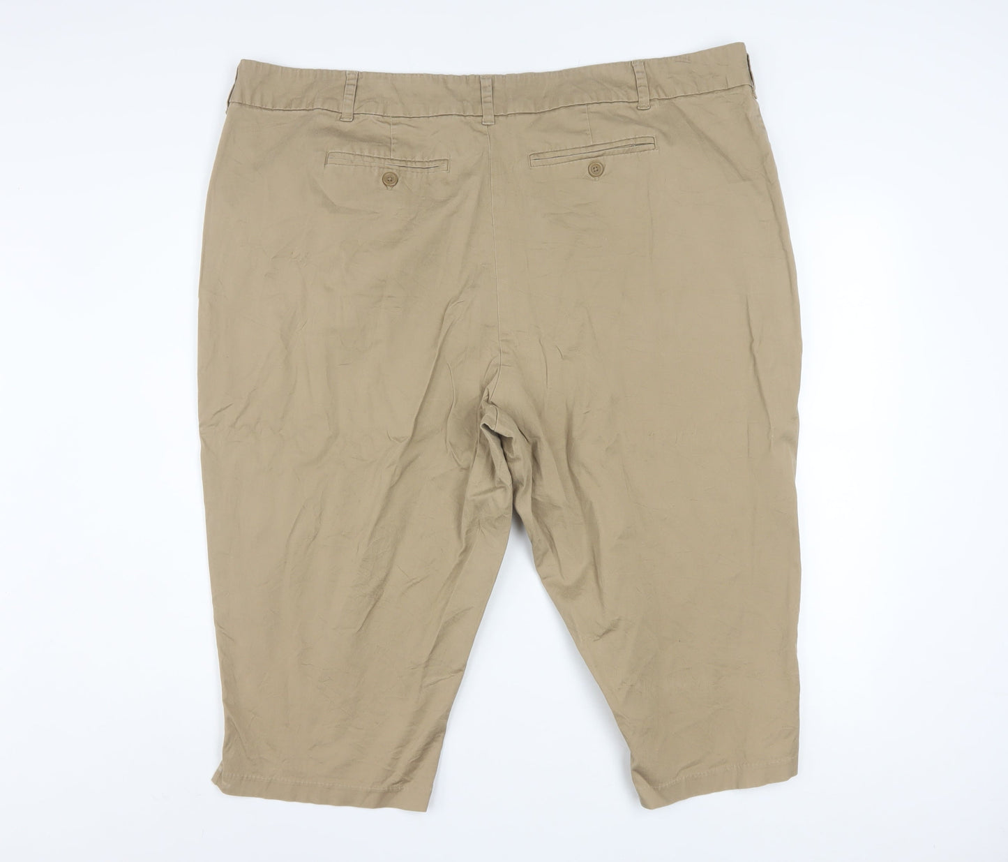 Lee Riders Men's Beige Chino Shorts 2XL 46in Waist Casual Cotton Stretch