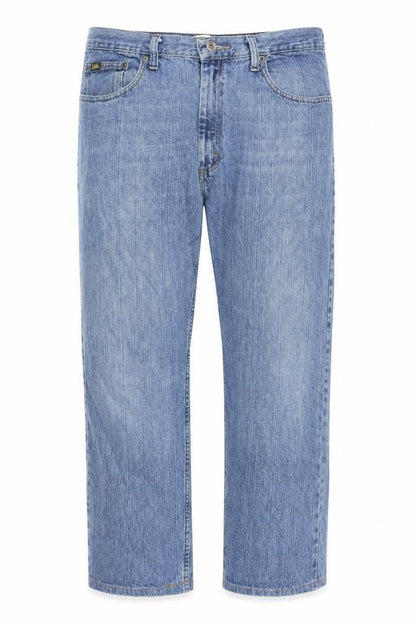 Lee Men's Blue 38x32 Straight Classic Fit Denim Jeans