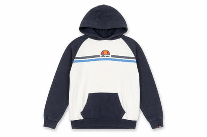 Ellesse Boys Navy & White Pullover Hoodie 13-14 Years Logo Graphic Print