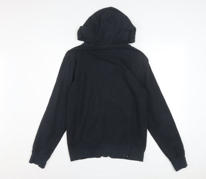 Puma Men's Black XS Full Zip Hoodie with Logo Detail