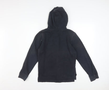 Under Armour Boys Black Full Zip Hoodie YLG 13-14 Years ColdGear Fleece
