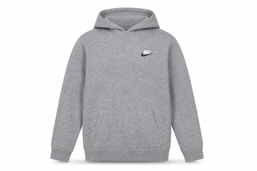 Nike Boys Grey XL Pullover Hoodie Sweatshirt Cotton Blend