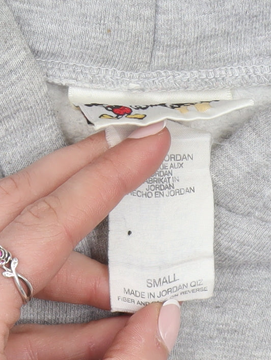Disney Womens Grey Full Zip Hoodie Small Mickey 100 Years of Magic