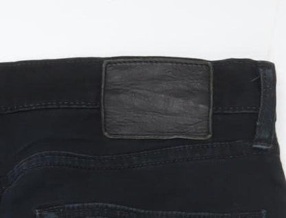 Levi’s Men Black 33x32 Straight Stretch Denim Jeans
