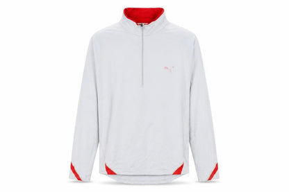 Puma Men’s Grey 1/4 Zip Running Sweatshirt Size L