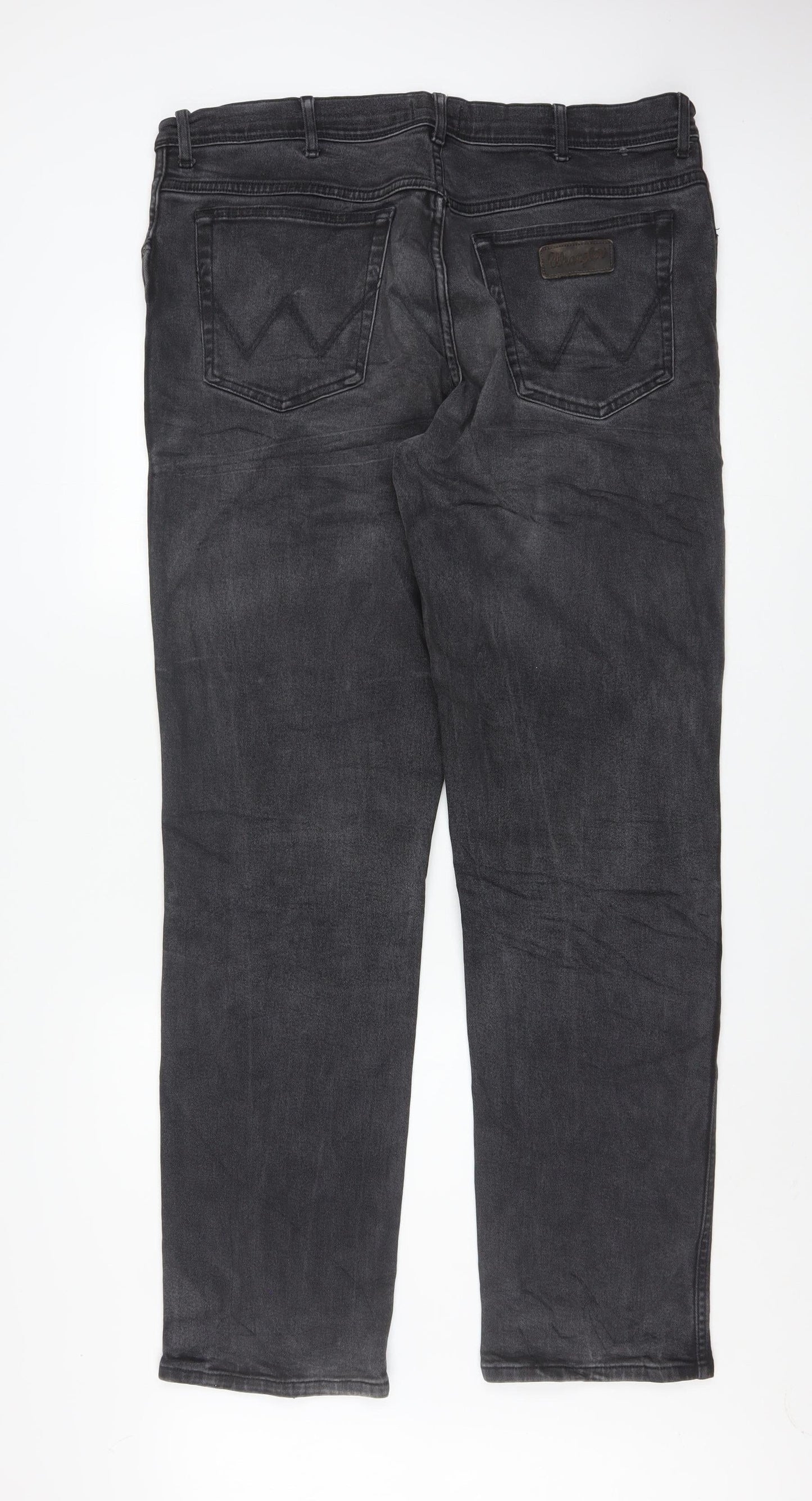 Wrangler Men’s Black Texas Straight Denim Jeans W40 L36 Regular Fit