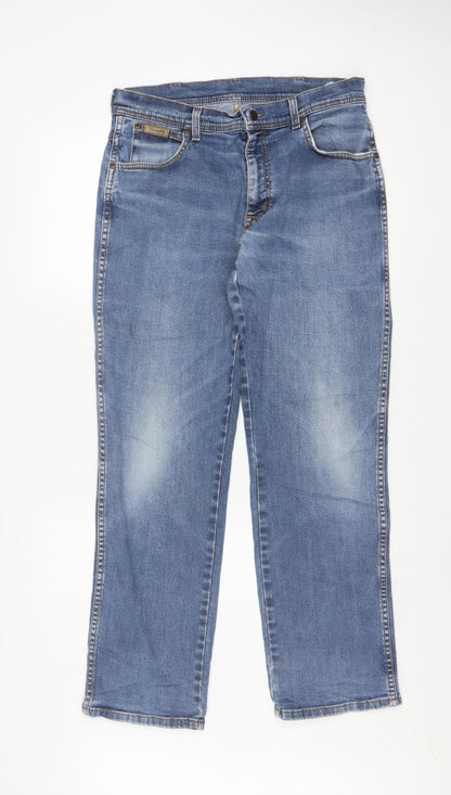 Wrangler Men's Blue Straight Leg Texas Stretch Jeans W34 L30