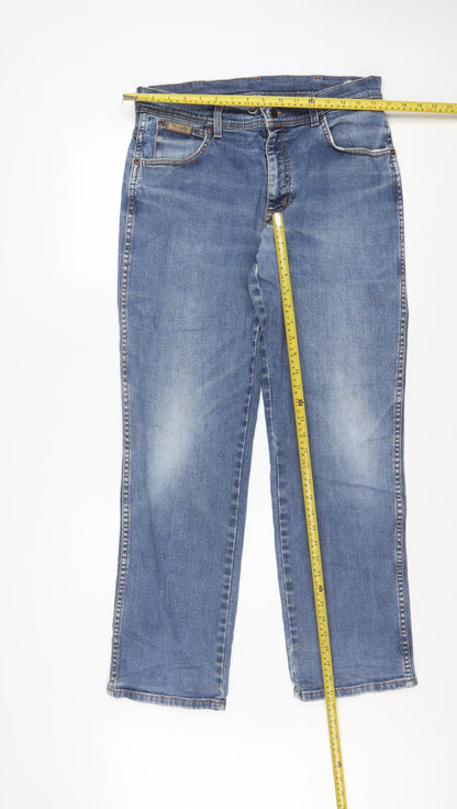Wrangler Men's Blue Straight Leg Texas Stretch Jeans W34 L30