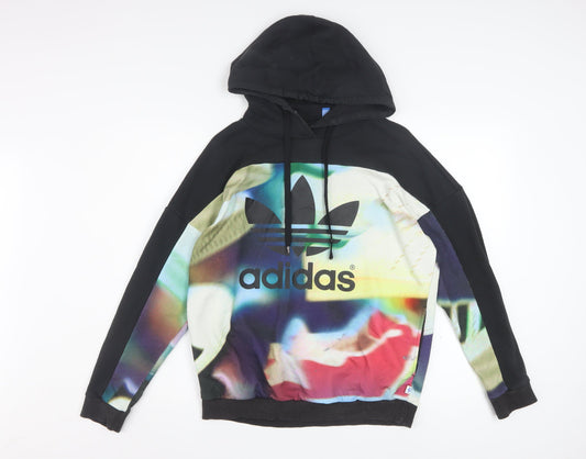 Adidas Womens Multicoloured XS Pullover Hoodie Graphic Print