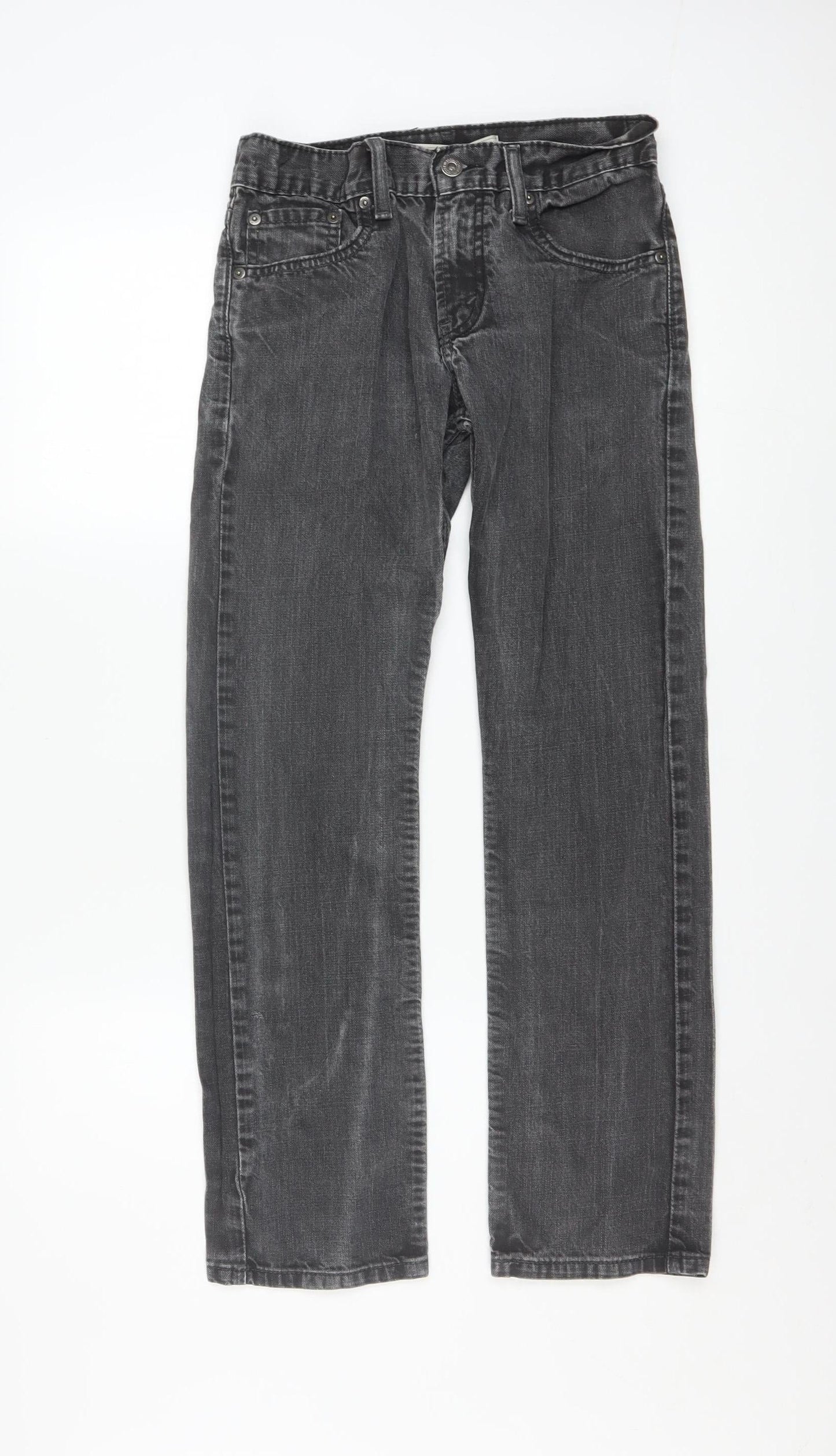 Levi's Women's Grey 513 Slim Straight Jeans Size 14 Regular 27in
