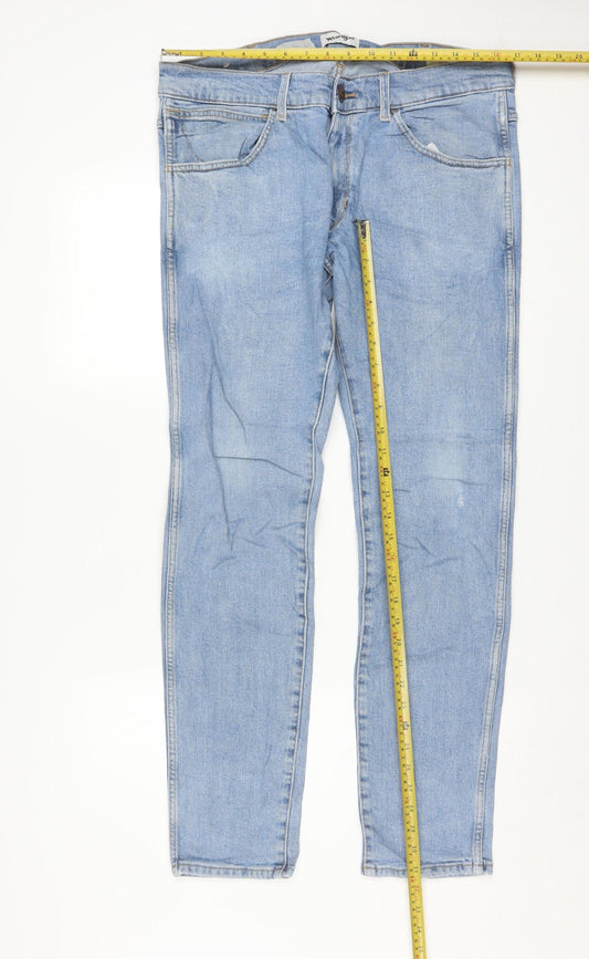 Wrangler Men Blue Bryson Skinny Denim Jeans W34 L32