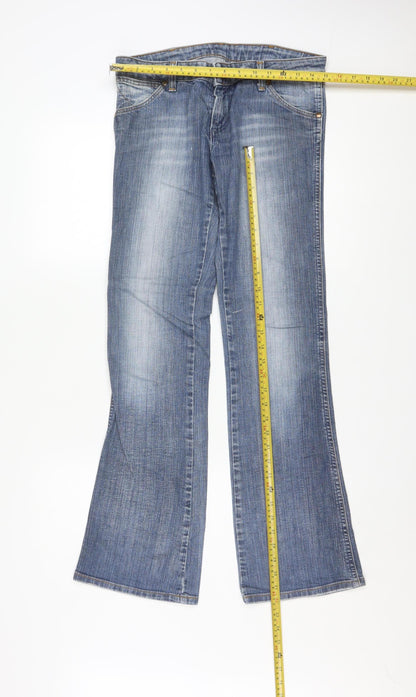 Wrangler Women’s Blue Bootcut Jeans Size 10 Regular Fit