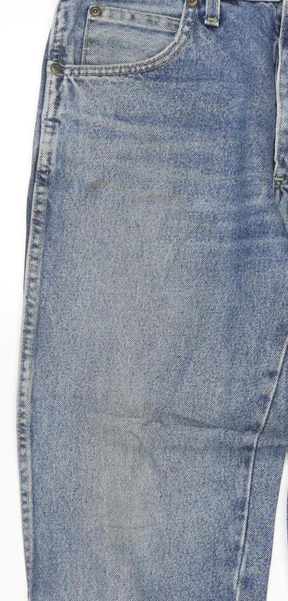 Wrangler Men's Blue Straight Denim Jeans 31W x 32L Classic Regular Fit