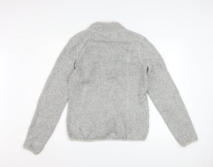 The North Face Women's Grey Fleece Full Zip Active Jacket Size L