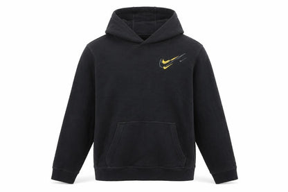 Nike Boys Black XL Pullover Fleece Hoodie with Yellow Logo