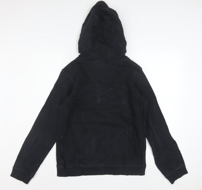 Nike Boys Black XL Pullover Fleece Hoodie with Yellow Logo