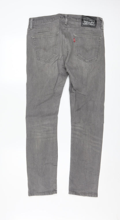 Levi Strauss Men's Grey Straight Leg Jeans W30 L30 Regular Fit