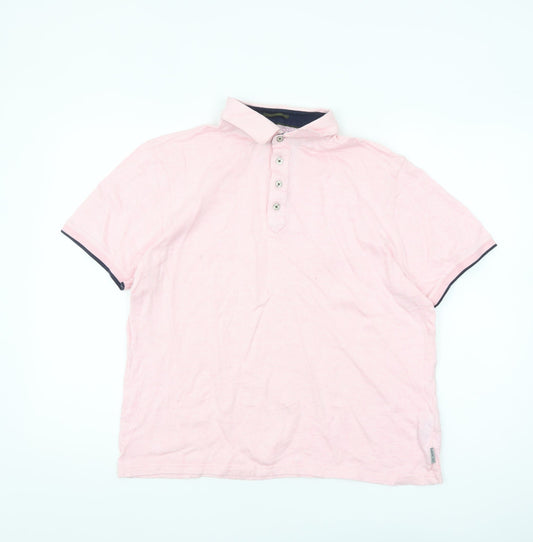 Ted Baker Women Pink Polo Shirt Size 14 Cotton Short Sleeve