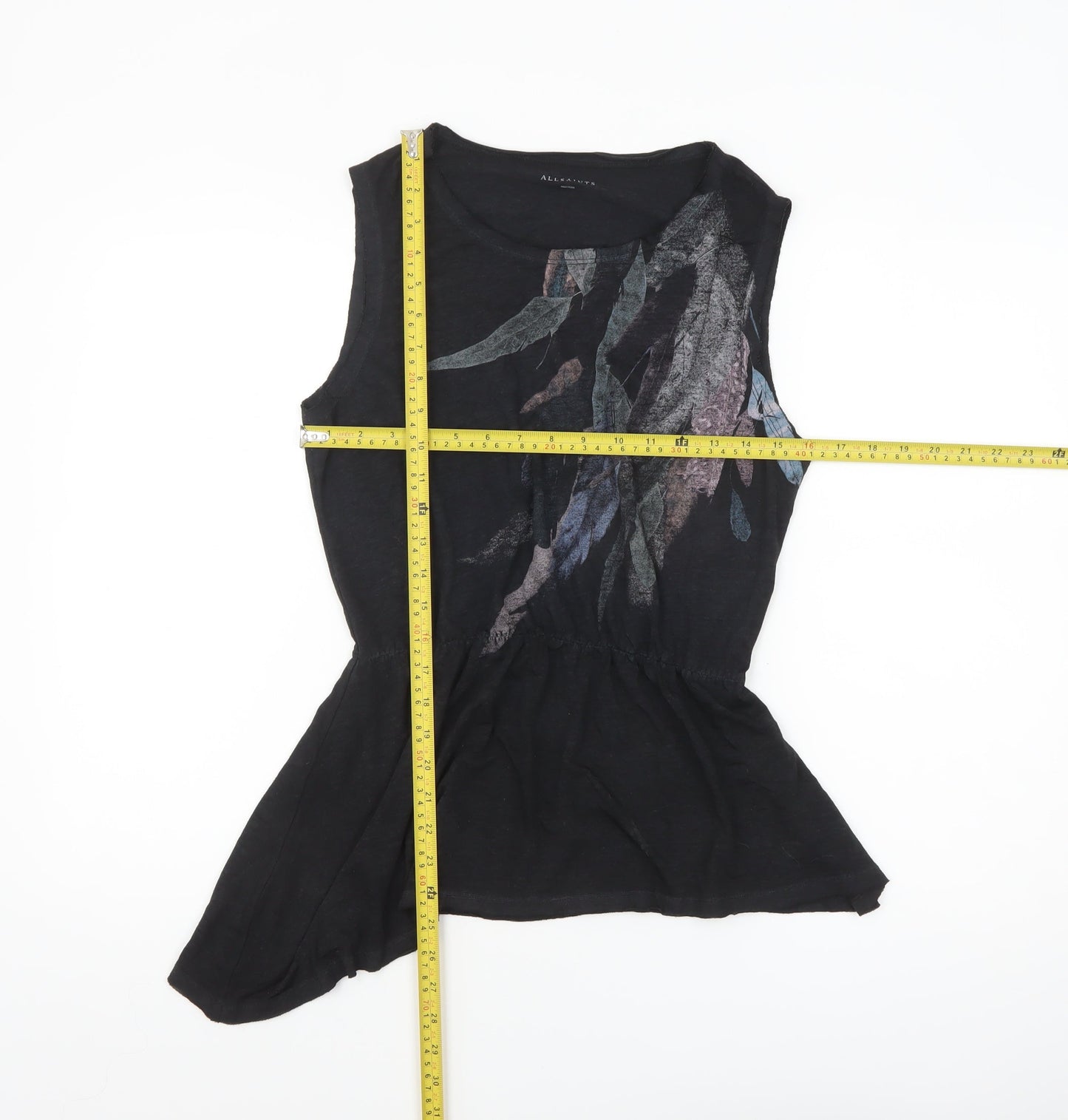 AllSaints Women's Black Sleeveless Camisole Tank Top M