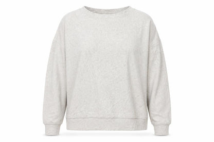 Pull&Bear Women’s Beige Relaxed Fit Long Sleeve Jersey Top Size 12