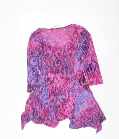 Wallis Women’s Multicoloured Tunic Blouse in S Petite 3/4 Sleeve