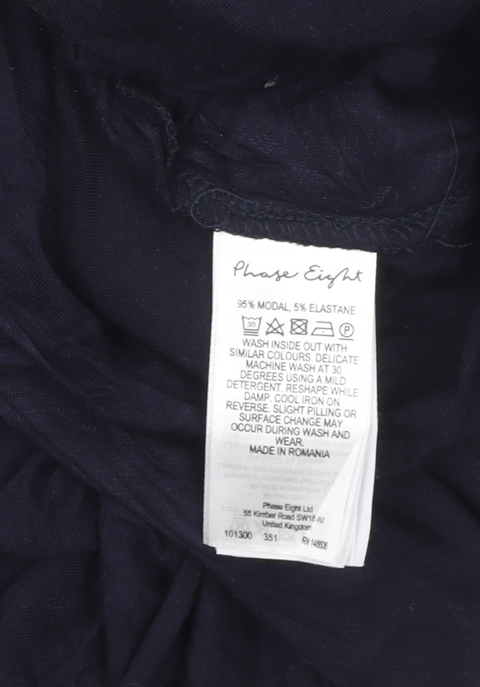 Phase Eight Women’s Blue Harem Jersey Trousers Size 10