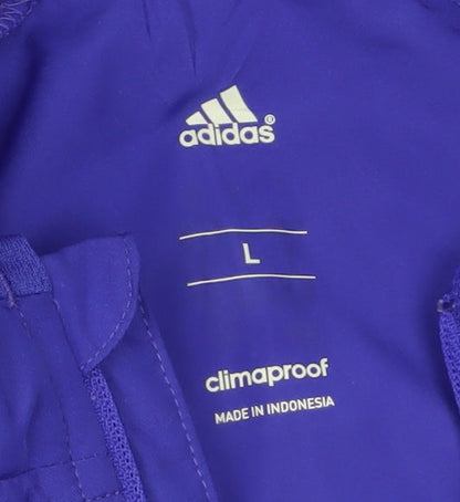 adidas Men’s Blue ClimaProof 1/2 Zip Pullover Sweatshirt L