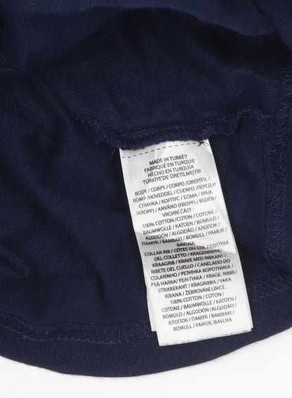 Ralph Lauren Boys Blue XL Long Sleeve Crew Neck Cotton T-Shirt