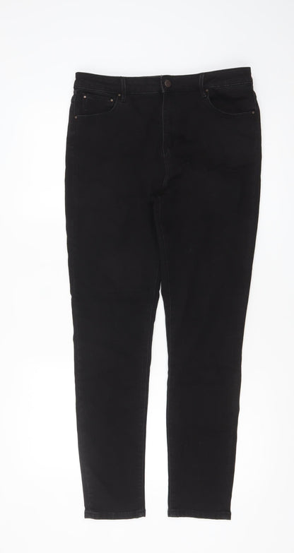 Diesel Womens Black Skinny Jeans Size 14 Regular Stretch Denim