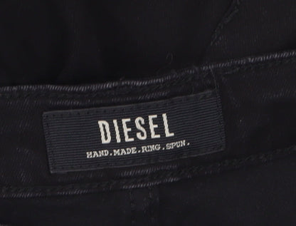 Diesel Womens Black Skinny Jeans Size 14 Regular Stretch Denim