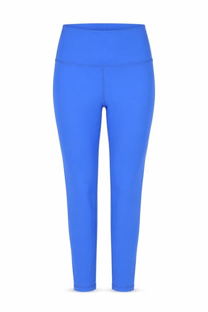 Dunnes Womens Blue High Waist Leggings Size S Polyamide Elastane
