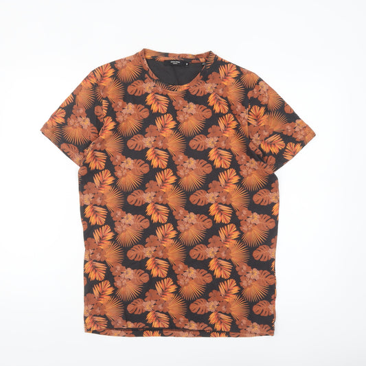 Jack & Jones Men’s Multicoloured Floral Tropical Cotton T-Shirt M