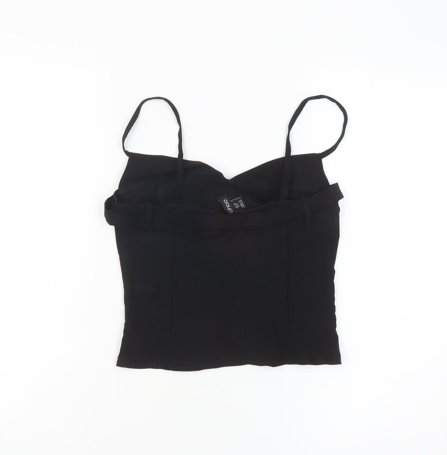 Boohoo Women’s Black Size 10 Camisole Top with Buckle Detail