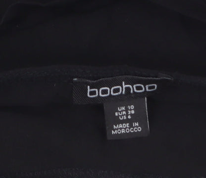Boohoo Women’s Black Size 10 Camisole Top with Buckle Detail