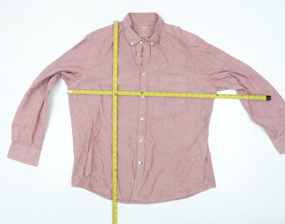 Dunnes Stores Men’s Red Regular Fit Oxford Button-Down Shirt XL