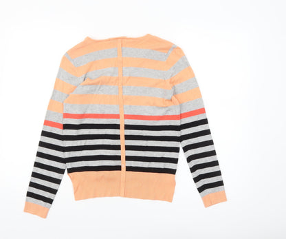 Fransa Women's Multicoloured Striped V-Neck Cardigan Size S