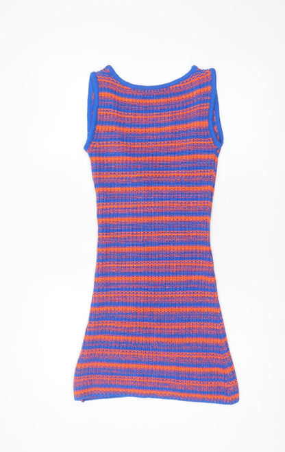 Collusion Women’s Multicoloured Sleeveless Bodycon Knit Dress UK 4