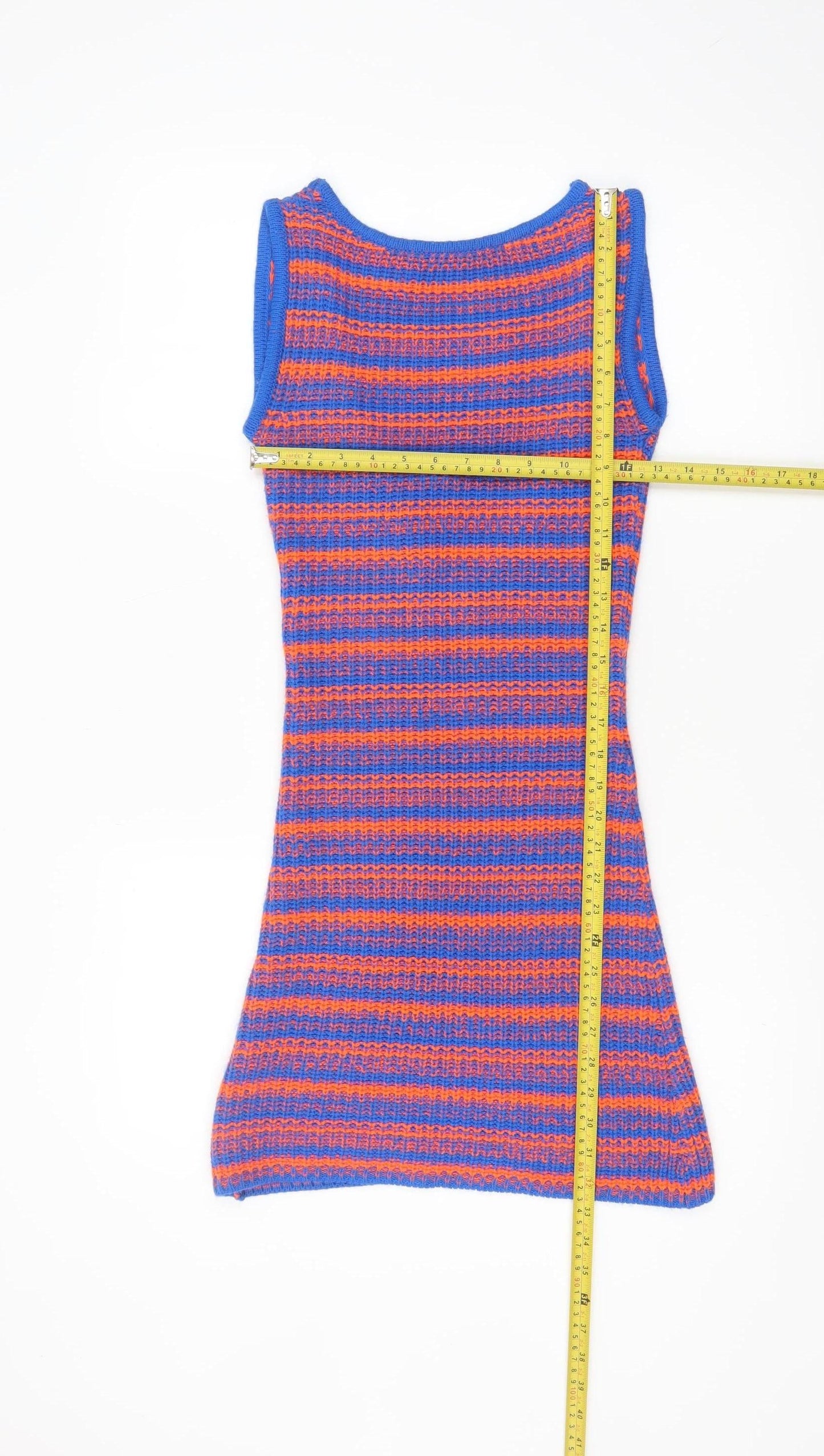 Collusion Women’s Multicoloured Sleeveless Bodycon Knit Dress UK 4