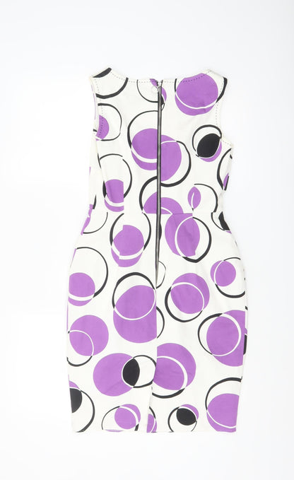 Marks and Spencer Petite Womens Multicoloured Size 8 Sheath Dress
