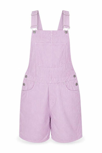 ASOS DESIGN Women Purple Corduroy Short Dungaree XS