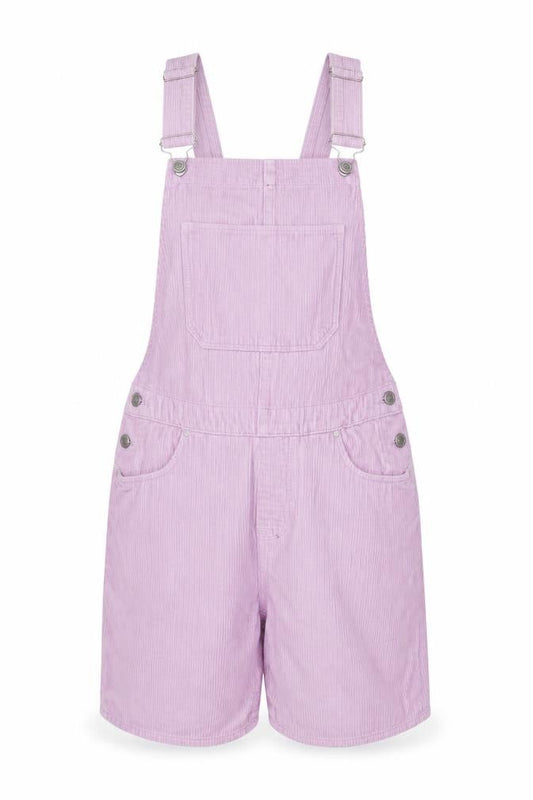 ASOS DESIGN Women Purple Corduroy Short Dungaree XS