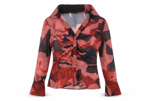 ASOS Women’s Multicoloured Floral V-Neck Chiffon Cardigan Size 10